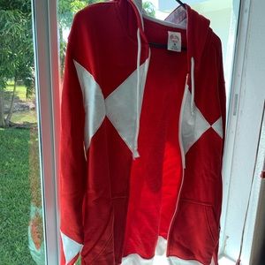 Red Power Rangers Hoodie Zipper Never Worn Medium
